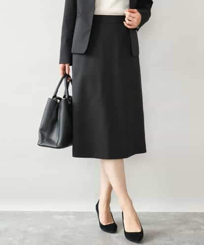 FUHAG30160 MK MICHEL KLEIN [セットアップ対応/洗える]イージーツイル フレアスカート
