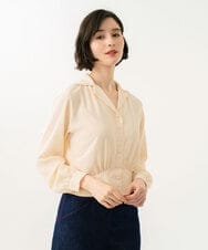 GBBGD41360 Sybilla(シビラ) 【メディア着用】ウエストヨークブラウス クリーム