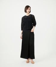 GBBGF43330 Sybilla(シビラ) 【ドラマ着用】スクエアアイレットブラウス ブラック