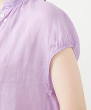 GBBHD30270 Sybilla(シビラ) リネンローンパフスリーブボタンブラウス ラベンダー