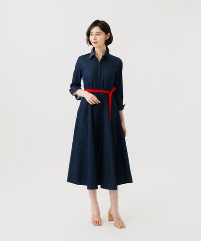 GBEGF06600 Sybilla 【再入荷】ステッチデニムドレス
