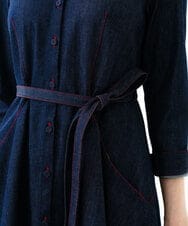 GBEGF06600 Sybilla(シビラ) 【再入荷】ステッチデニムドレス ネイビー