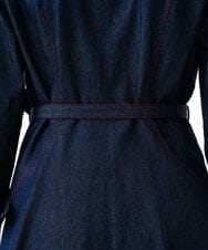 GBEGF06600 Sybilla(シビラ) 【再入荷】ステッチデニムドレス ネイビー