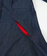 GBEGF06600 Sybilla(シビラ) 【再入荷】ステッチデニムドレス ネイビー