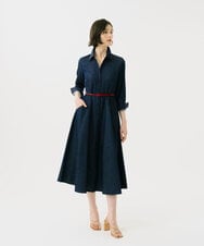 GBEGF06600 Sybilla(シビラ) 【再入荷】ステッチデニムドレス ネイビー