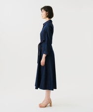 GBEGF06600 Sybilla(シビラ) 【再入荷】ステッチデニムドレス ネイビー
