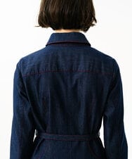 GBEGF06600 Sybilla(シビラ) 【再入荷】ステッチデニムドレス ネイビー