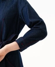 GBEGF06600 Sybilla(シビラ) 【再入荷】ステッチデニムドレス ネイビー