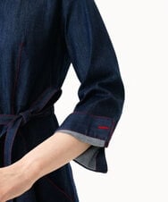 GBEGF06600 Sybilla(シビラ) 【再入荷】ステッチデニムドレス ネイビー