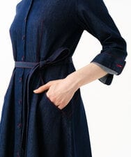 GBEGF06600 Sybilla(シビラ) 【再入荷】ステッチデニムドレス ネイビー
