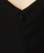 GBEJA04800 Sybilla(シビラ) Vネックロングドレス ブラック