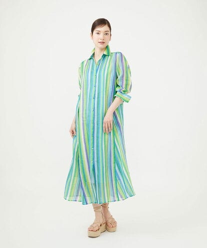 GBEJD47540 Sybilla ストライププリントドレス