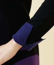 GBFAB04330 Sybilla(シビラ) 【メディア着用】レイヤード風タートルプルオーバー ブラック