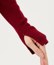 GBFAE33330 Sybilla(シビラ) ステッチデザインハイネックニット バーガンディー