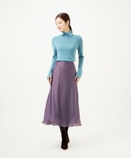 GBFAE33330 Sybilla(シビラ) ステッチデザインハイネックニット サックスブルー