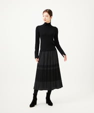 GBFAE33330 Sybilla(シビラ) ステッチデザインハイネックニット ブラック