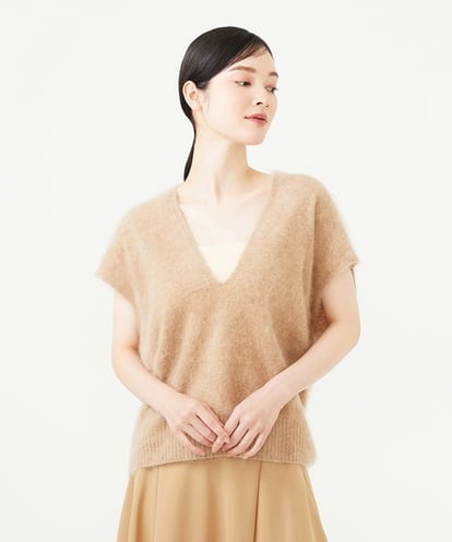GBFAG30430 Sybilla Vネックファーニット