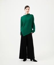 GBFCD01330 Sybilla(シビラ) アシンメトリーハイネックニット グリーン