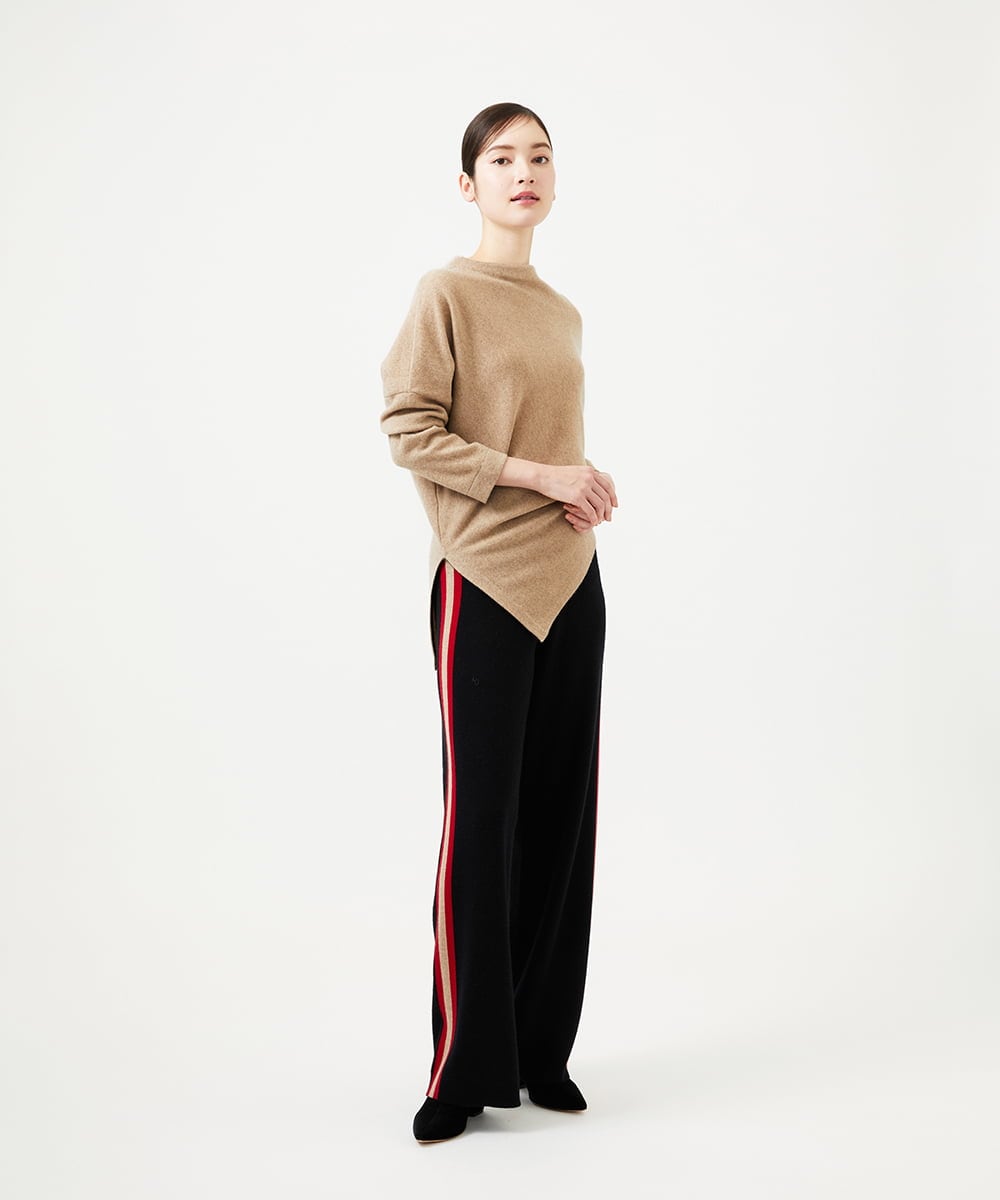 GBFCD01330 Sybilla(シビラ) アシンメトリーハイネックニット ベージュ