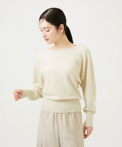 GBFED03450 Sybilla カシミヤドルマンスリーブニット