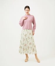 GBFED04500 Sybilla(シビラ) カシミヤボトルネックニット ピンク