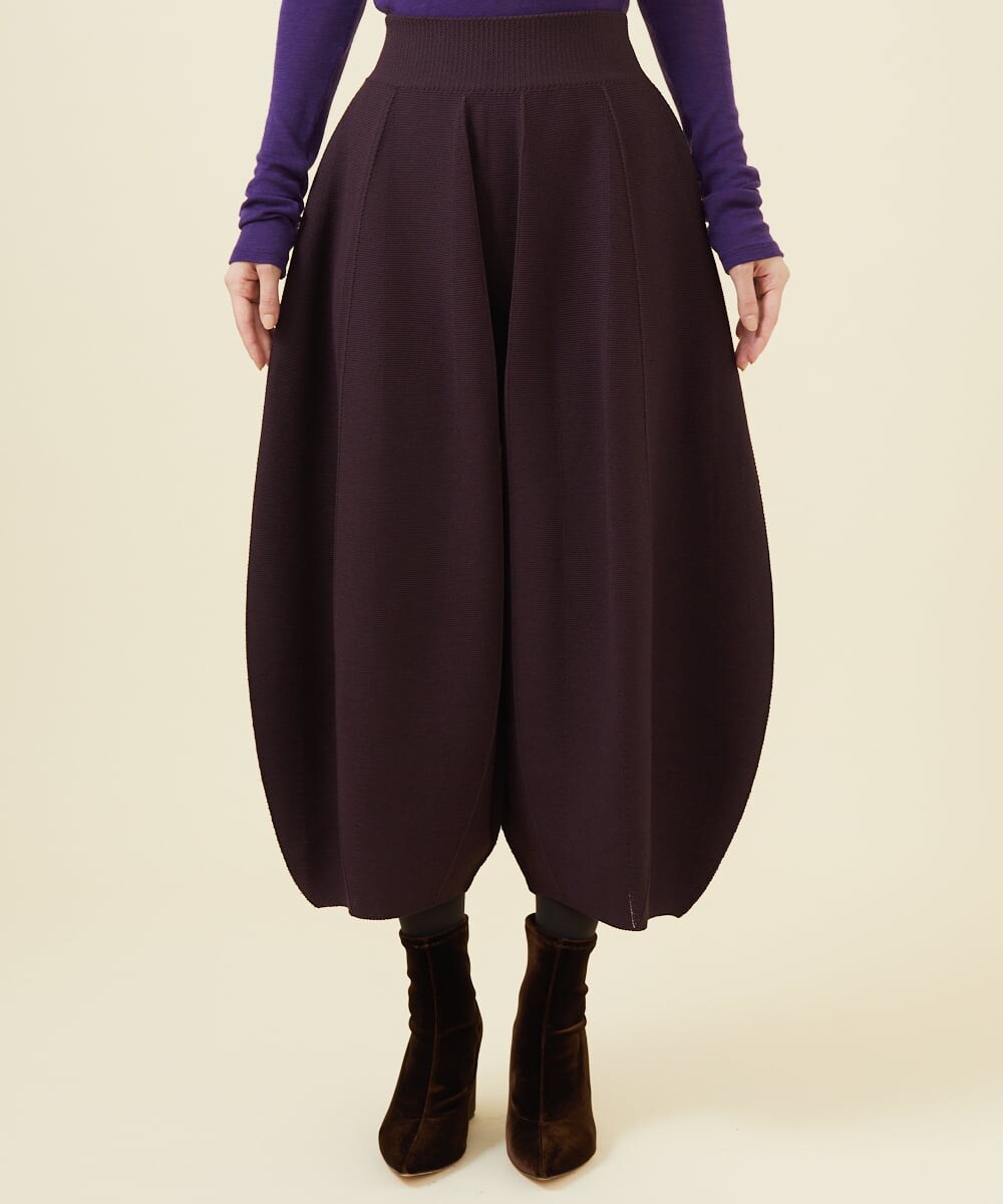 GBGAB01360 Sybilla(シビラ) コクーンニットパンツ ブラウン