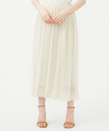 GBGGF01360 Sybilla レイヤード風シアーニットスカート