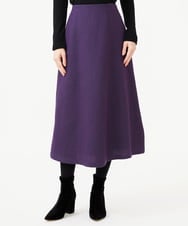 GBHAH06500 Sybilla(シビラ) ワッフルツイードスカート パープル