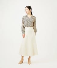 GBHEE01450 Sybilla(シビラ) ストレッチブークレースカート アイボリー