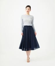GBHGD42250 Sybilla(シビラ) シアークリンクルスカート ネイビー