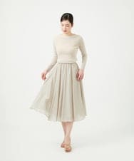 GBHGD42250 Sybilla(シビラ) シアークリンクルスカート ライトグレージュ