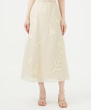 GBHHD03630 Sybilla(シビラ) アップリケシアースカート ベージュ