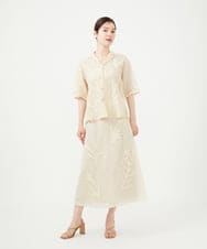 GBHHD03630 Sybilla(シビラ) アップリケシアースカート ベージュ