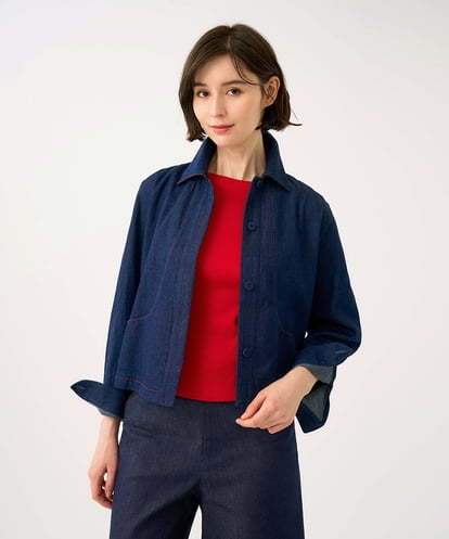 GBJGF04450 Sybilla 【再入荷】ステッチデニムジャケット