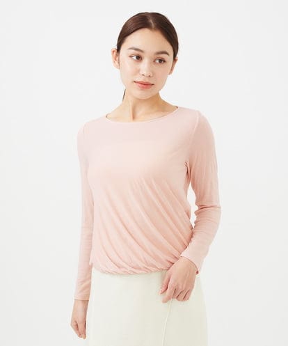 GBKCA30180 Sybilla 【PURE】テンセルカシミヤドレープヘムカットソー