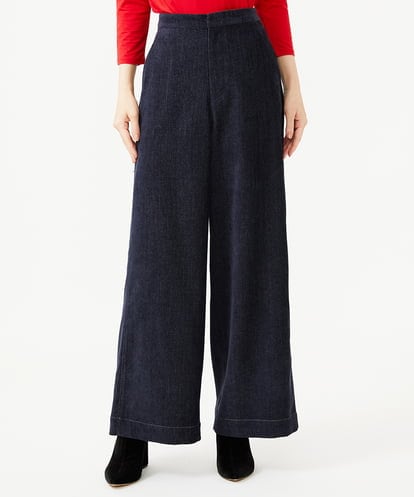 GBLAH35330 Sybilla モールデニムワイドパンツ