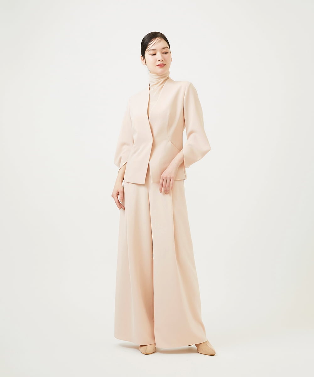 GBLEE01360 Sybilla(シビラ) フロントタックワイドパンツ ピンクベージュ