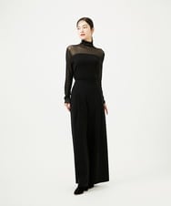 GBLEE01360 Sybilla(シビラ) フロントタックワイドパンツ ブラック