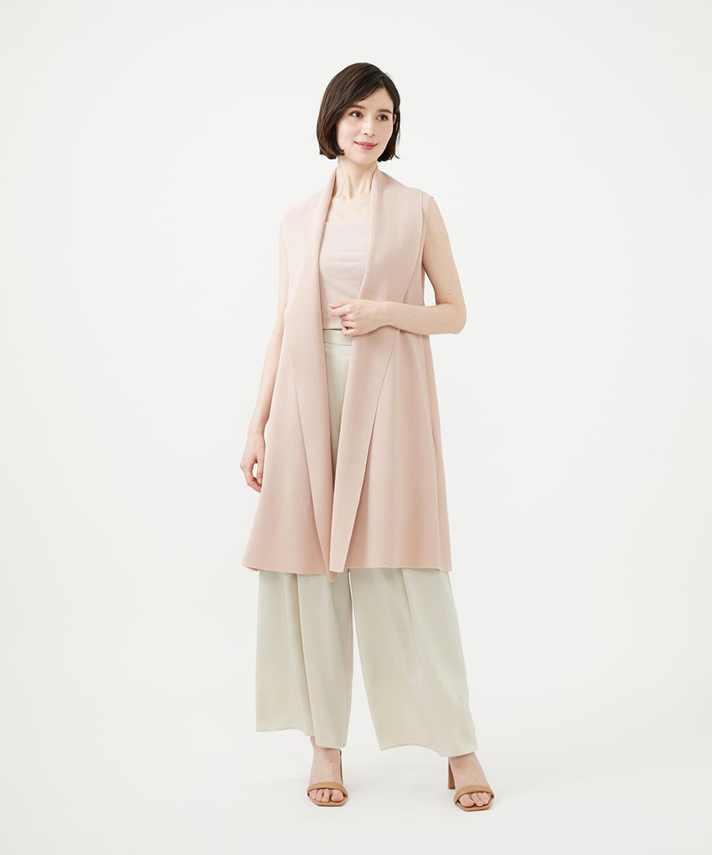GBLGD40360 Sybilla(シビラ) サテンタックパンツ シャンパンゴールド
