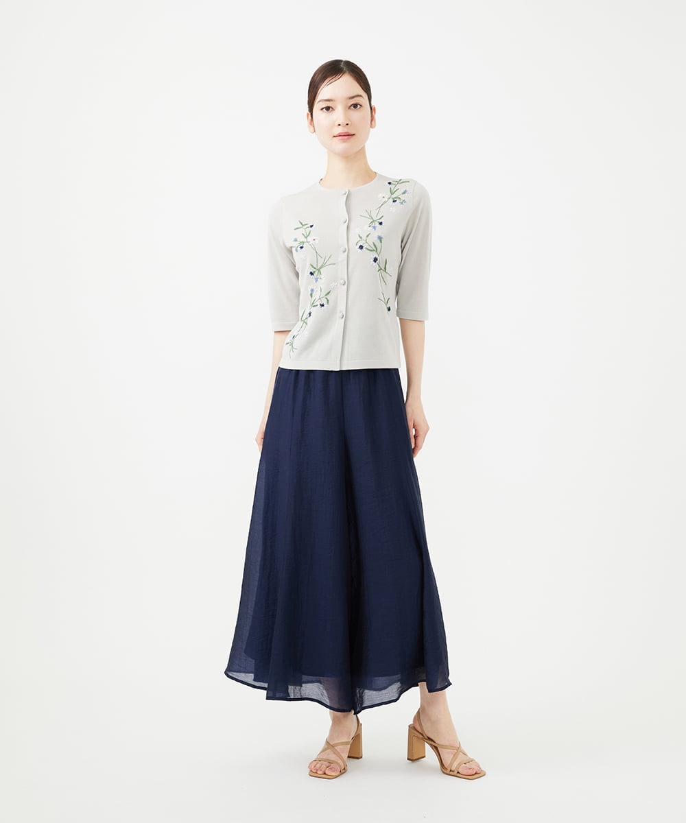 GBLHA70270 Sybilla(シビラ) シームフレアパンツ ネイビー