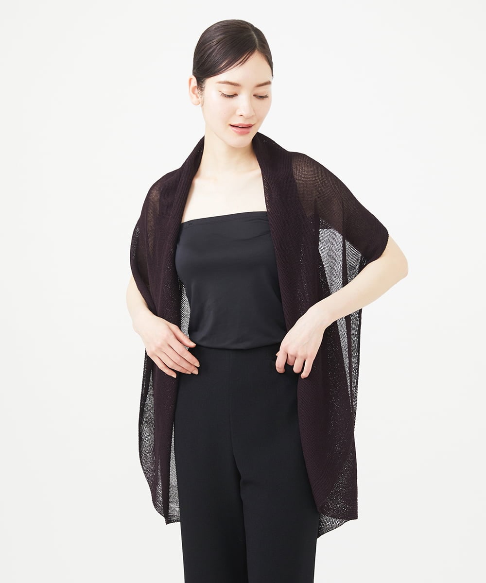 GBSHA71330 Sybilla(シビラ) ペーパーヤーンドレープジレ ダークブラウン
