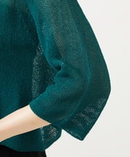 GBSJA70230 Sybilla(シビラ) ペーパーヤーンショートカーディガン グリーン