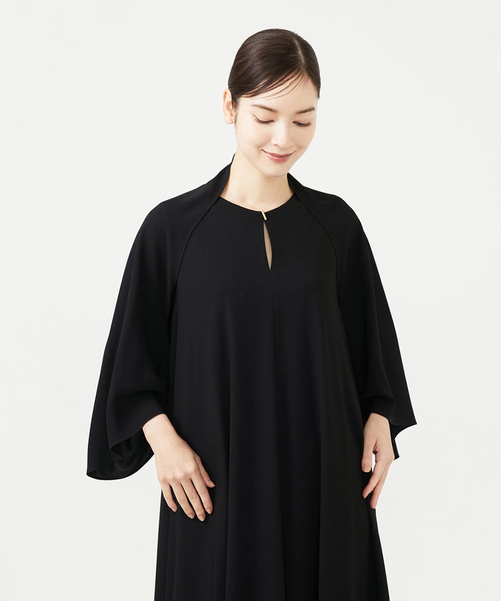 GDBAD02230 Sybilla(シビラ) ストールデザインボレロ ブラック