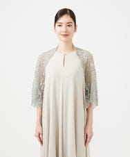 GDBGD05430 Sybilla(シビラ) サークルラメレースボレロ ダークシルバー