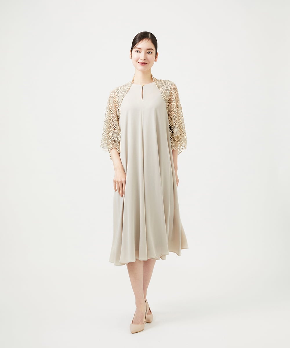 GDBGD05430 Sybilla(シビラ) サークルラメレースボレロ ゴールド