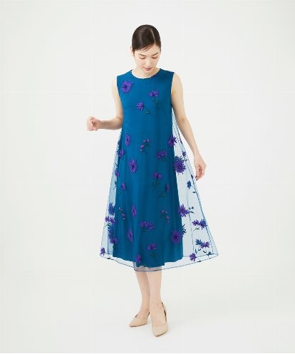 GDEAG90800 Sybilla 【WEB限定色あり】マーガレット刺繍チュールドレス