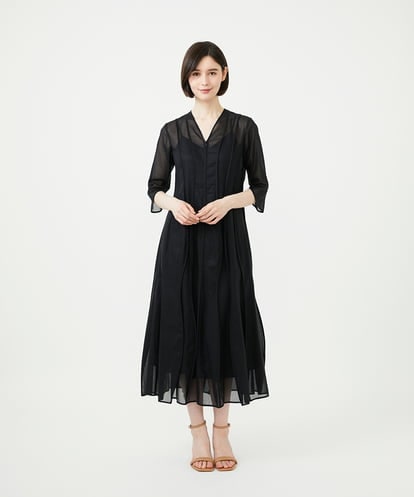 GDEGF21700 Sybilla シアーパイピングドレス