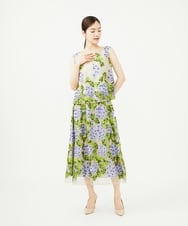 GDHAD90600 Sybilla(シビラ) アジサイ刺繍チュールスカート ベージュ