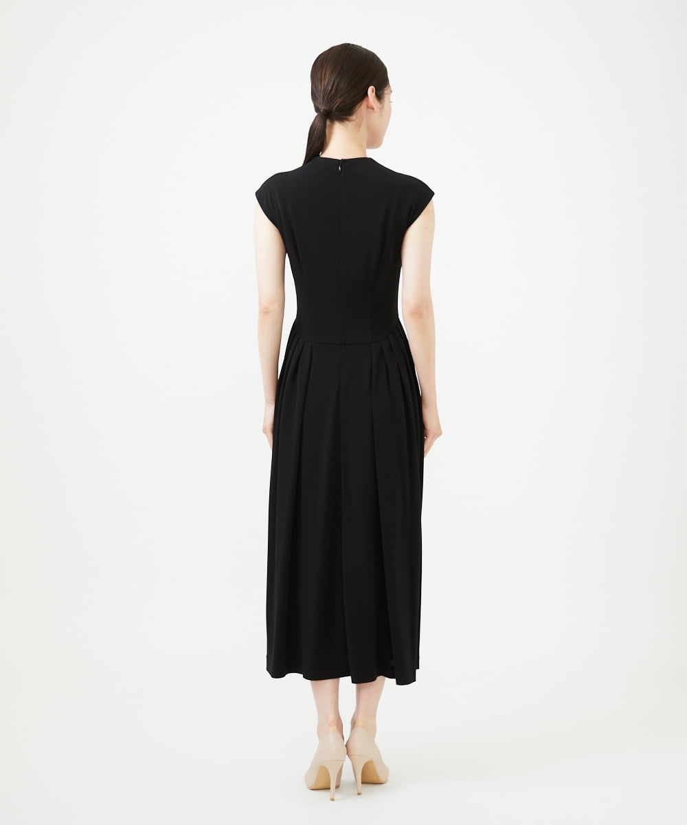 GDPAG90500 Sybilla(シビラ) ストレッチスクエアネックドレス ブラック