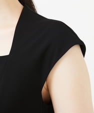 GDPAG90500 Sybilla(シビラ) ストレッチスクエアネックドレス ブラック